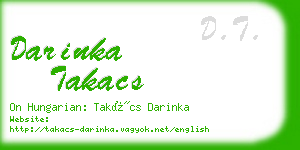 darinka takacs business card